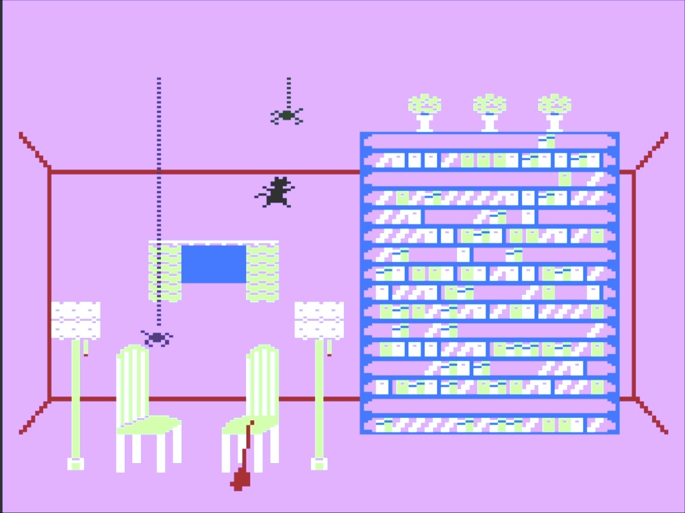 Gameplay of Alley Cat for Atari 8 Bit